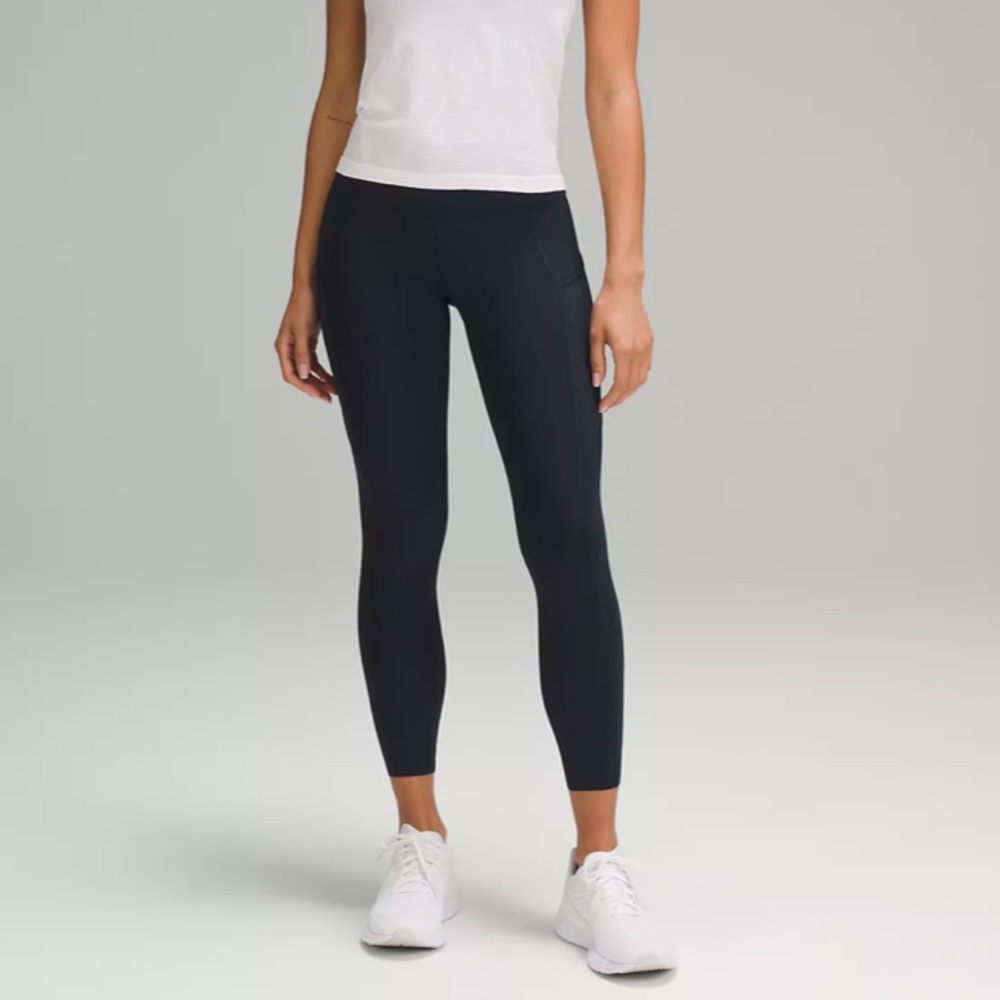 Lululemon Run Fast and Free Black Leggings 25''